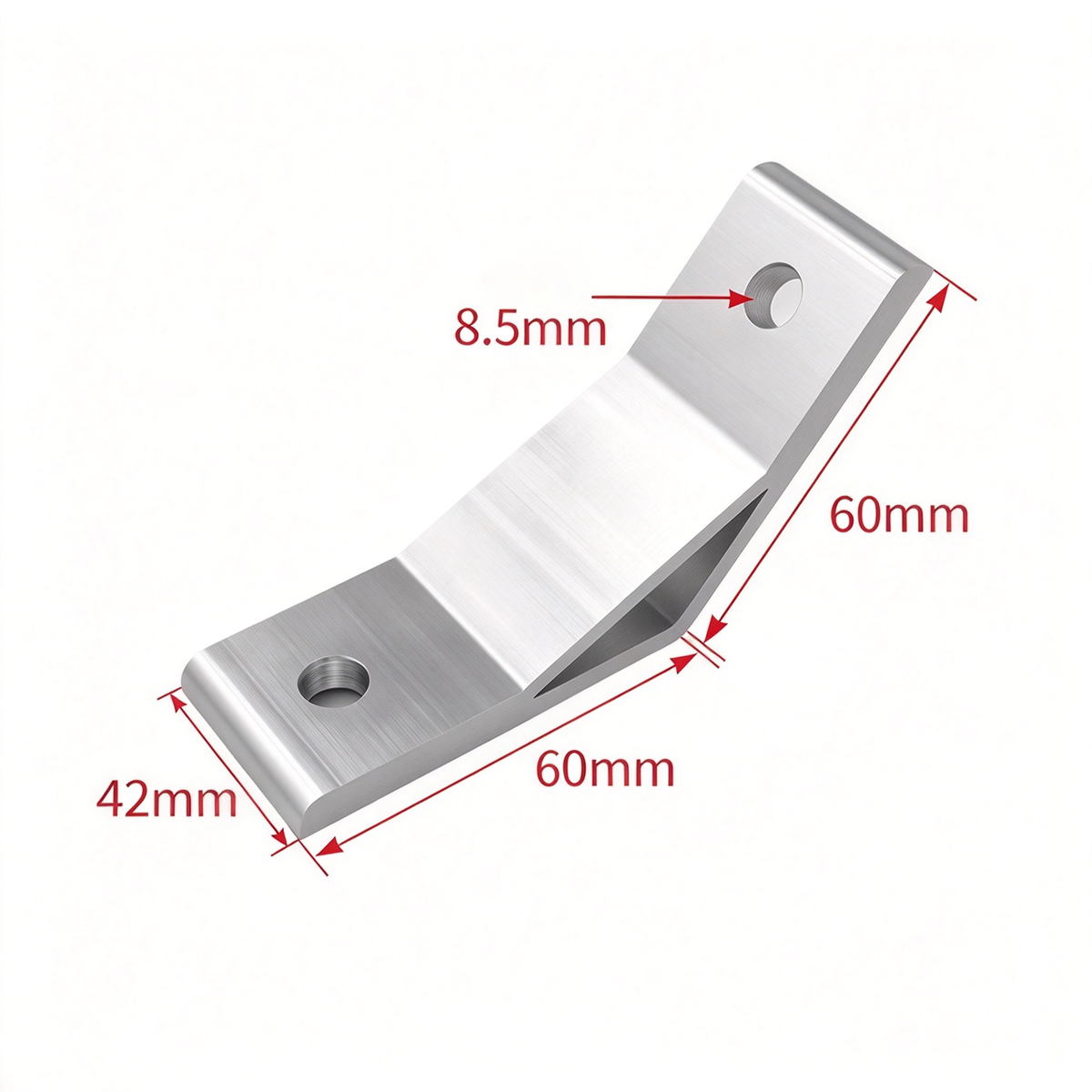 Aluminum Extrusion Corner Bracket - 90/45/135 Degree (2020 to 8080 Series)