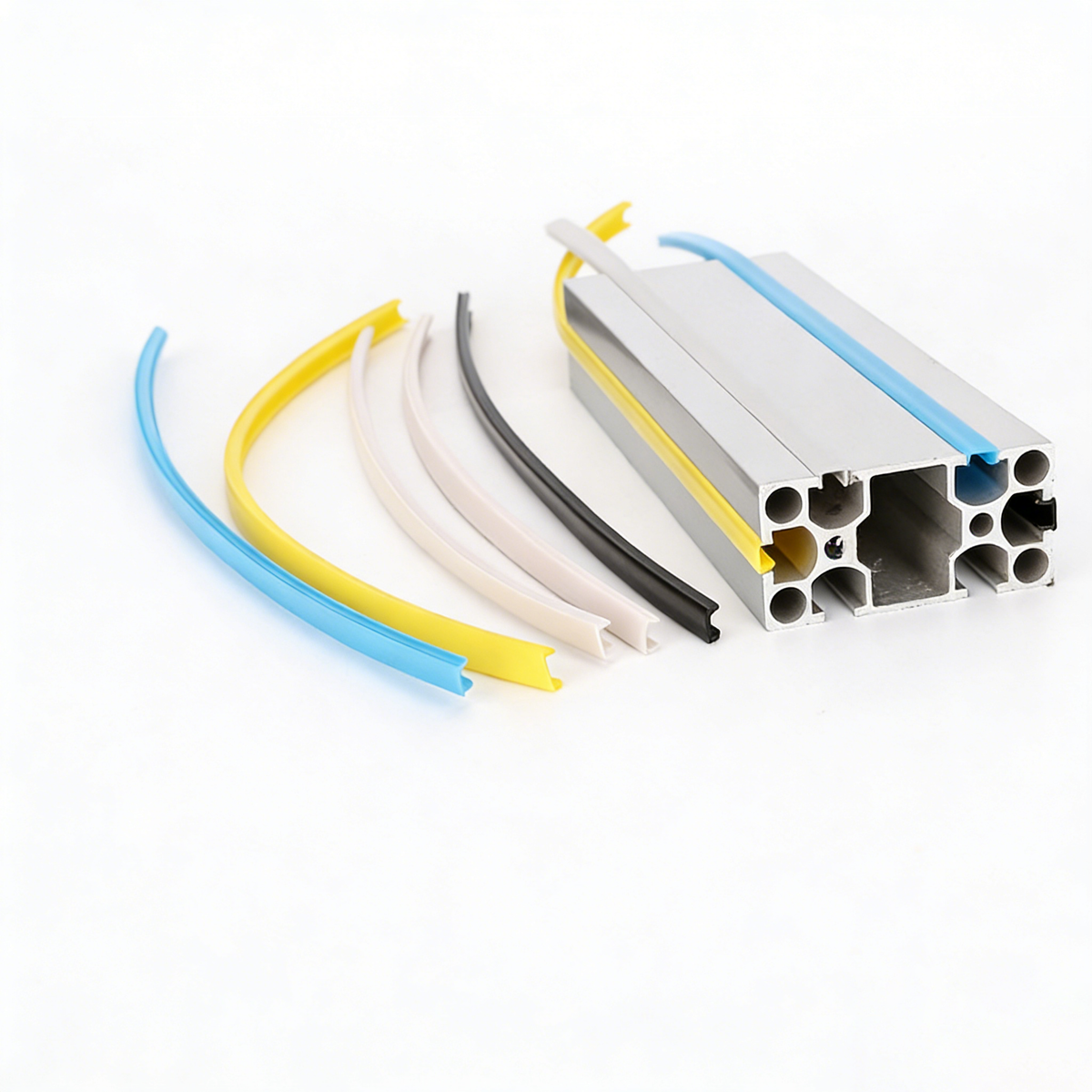 Soft PE Flat Slot Cover Strip for Aluminum Extrusion Profiles - Slot 6/8/10 (100m Roll)