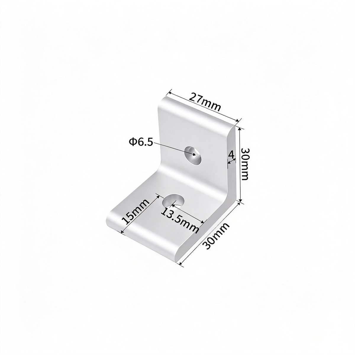 Aluminum Profile Vertical Corner Bracket & Shelf Support - 90 Degree Angle Joint (20 / 30 / 40 / 45 / 50 Series)