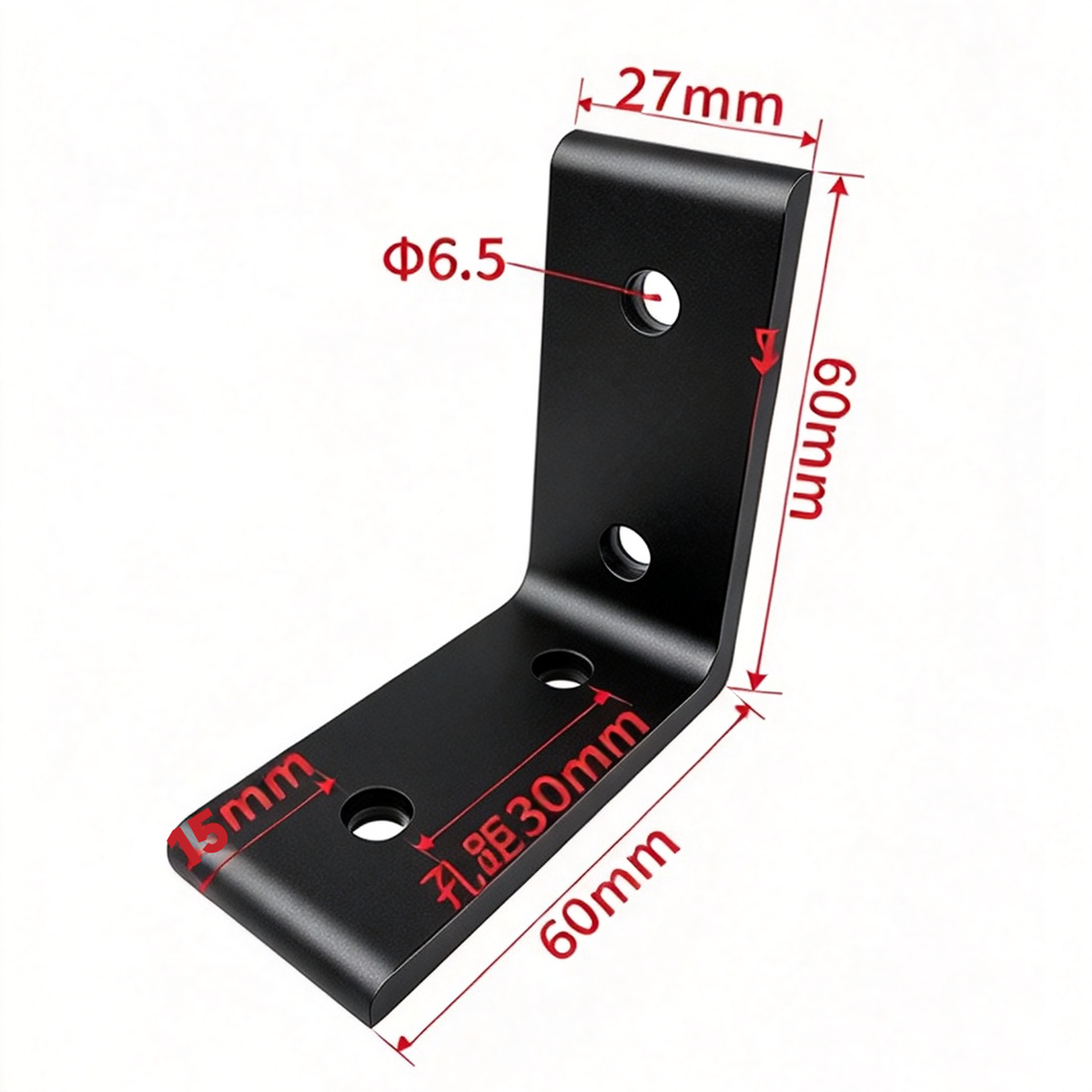 Aluminum Profile Vertical Corner Bracket & Shelf Support - 90 Degree Angle Joint (20 / 30 / 40 / 45 / 50 Series)