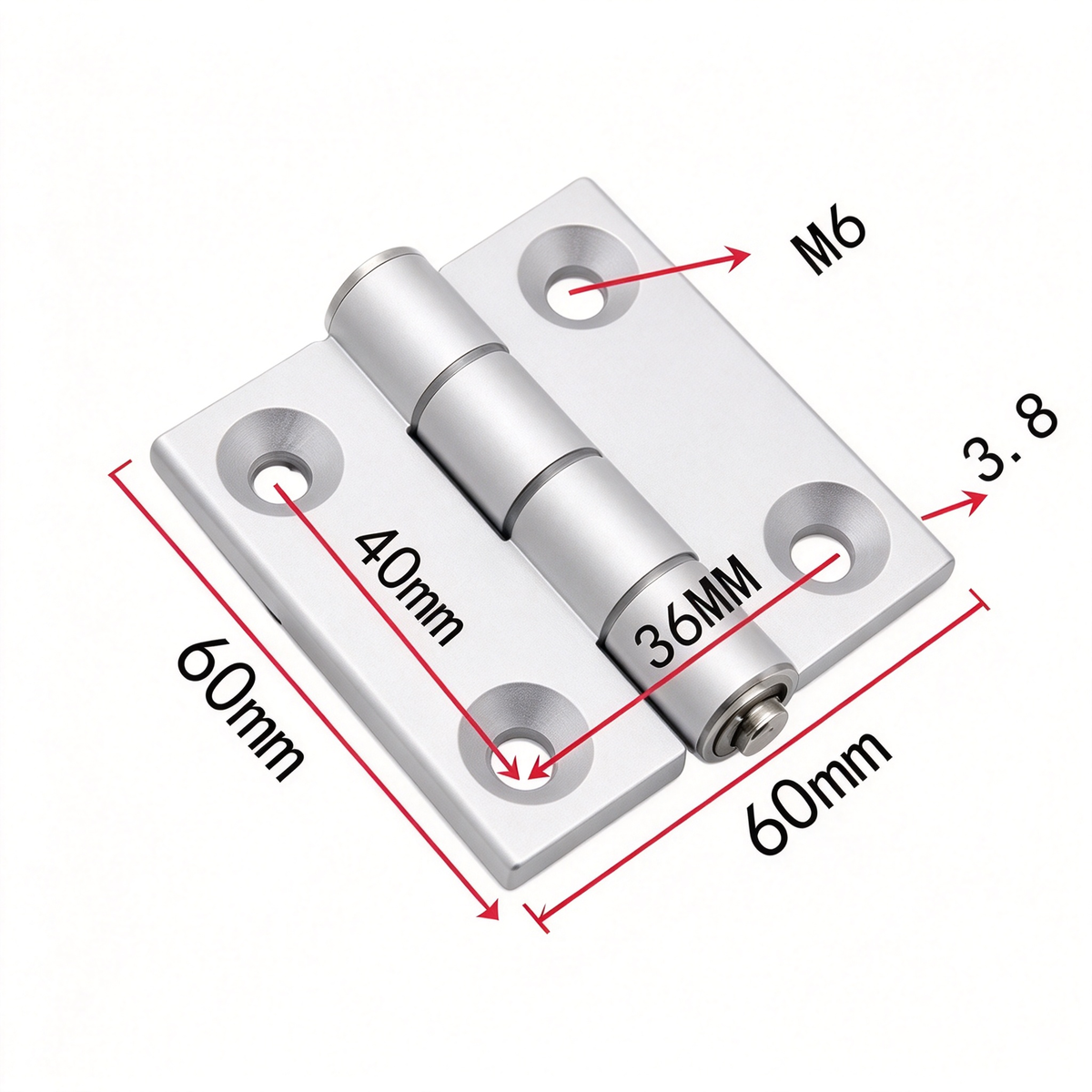 Industrielle Aluminiumprofil-Scharniere – Drehscharniere aus Zinklegierung, Aluminium und CNC-Präzisionsfertigung für T-Nut-Profile