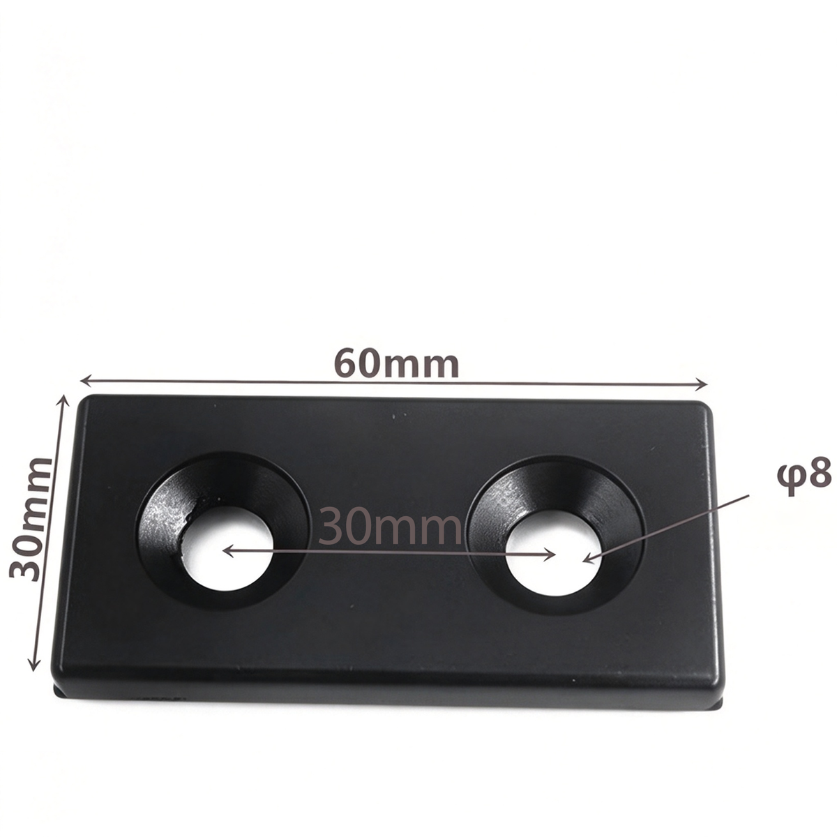 Aluminum Profile Metal End Cap Cover Plate (20 / 30 / 40 / 60 / 80 Series & Semi-Round)