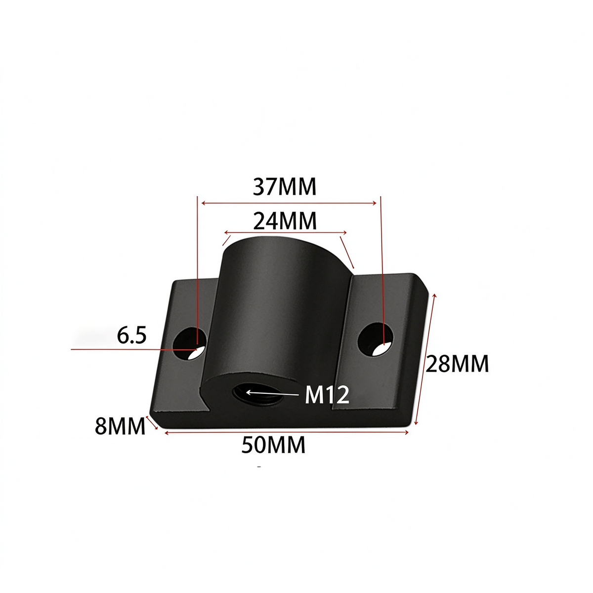 Montageplatte für Aluminiumprofil-Endfüße – Adapter für Nivellierfüße (20-/30-/40-/45-/50er-Serie)