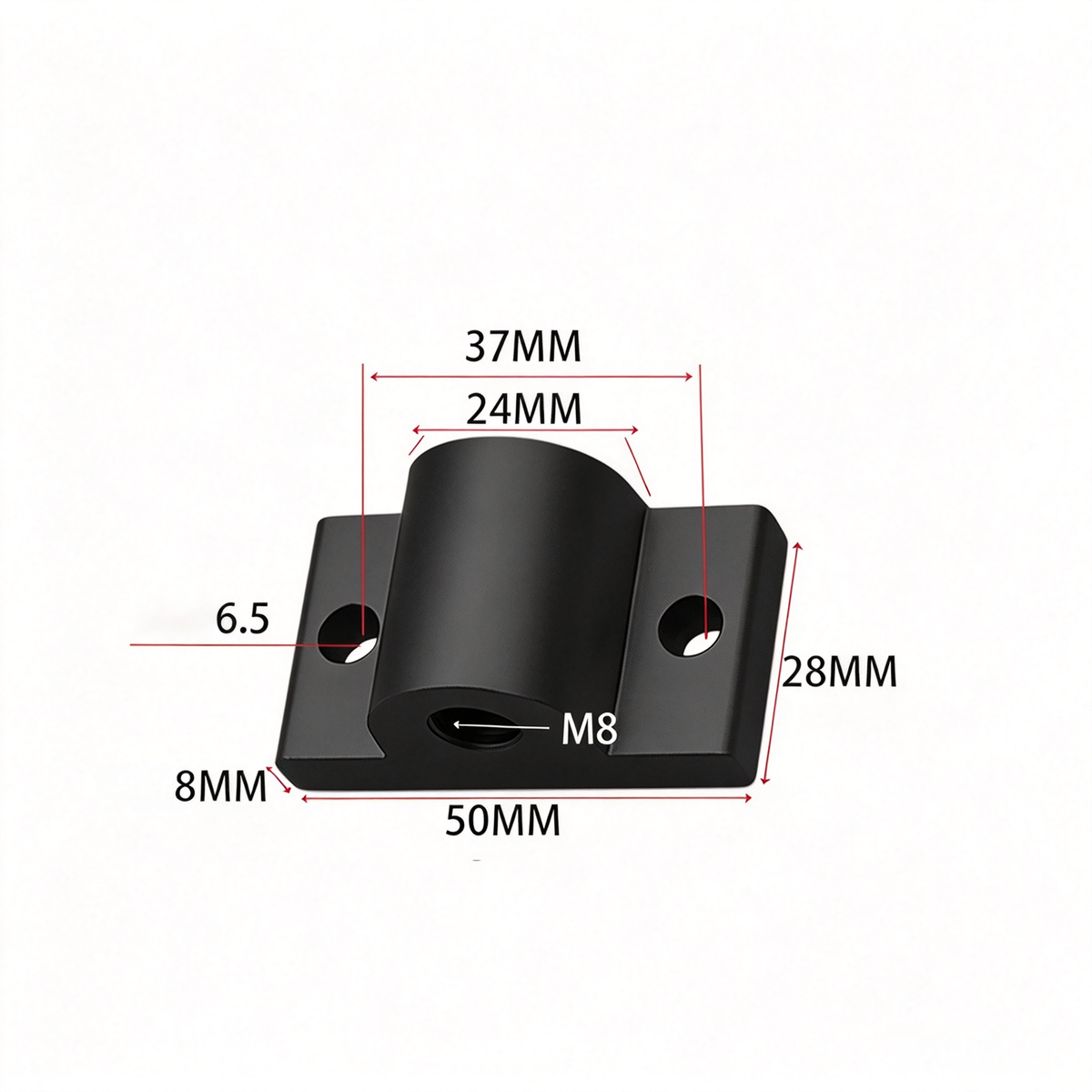 Montageplatte für Aluminiumprofil-Endfüße – Adapter für Nivellierfüße (20-/30-/40-/45-/50er-Serie)