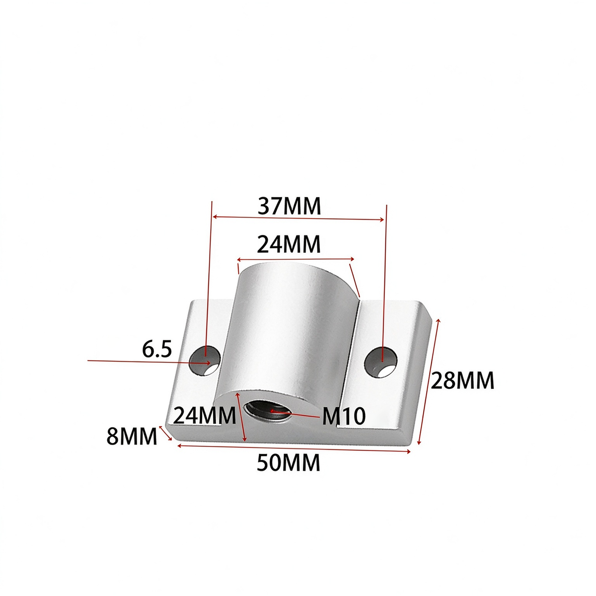 Montageplatte für Aluminiumprofil-Endfüße – Adapter für Nivellierfüße (20-/30-/40-/45-/50er-Serie)