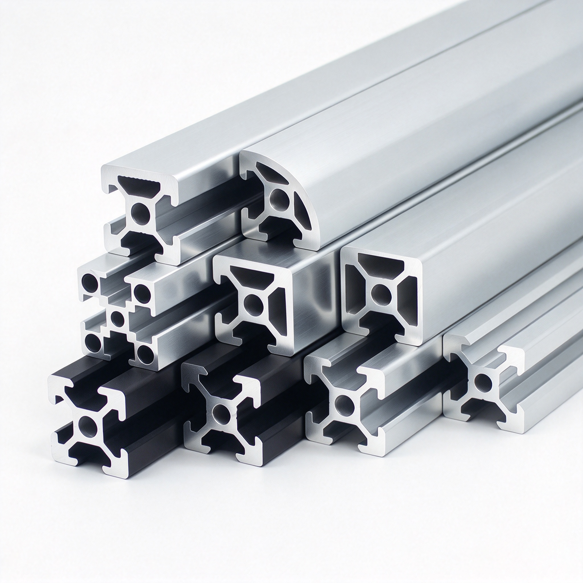 Aluminium-Strangpressprofil nach europäischem Standard 2020 mit T-Nuten – 6-mm-Nut für industrielle Rahmenkonstruktionen