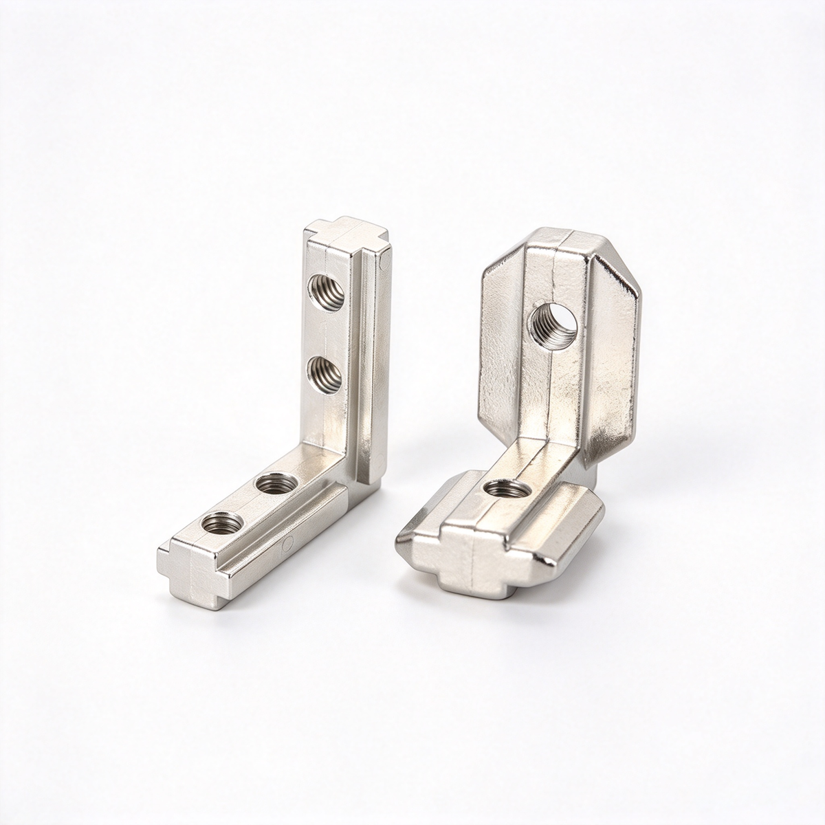 European Standard Inside Corner Bracket - Concealed L-Joint Connector for Aluminum Profiles (15 / 20 / 30 / 40 / 45 / 50 Series)
