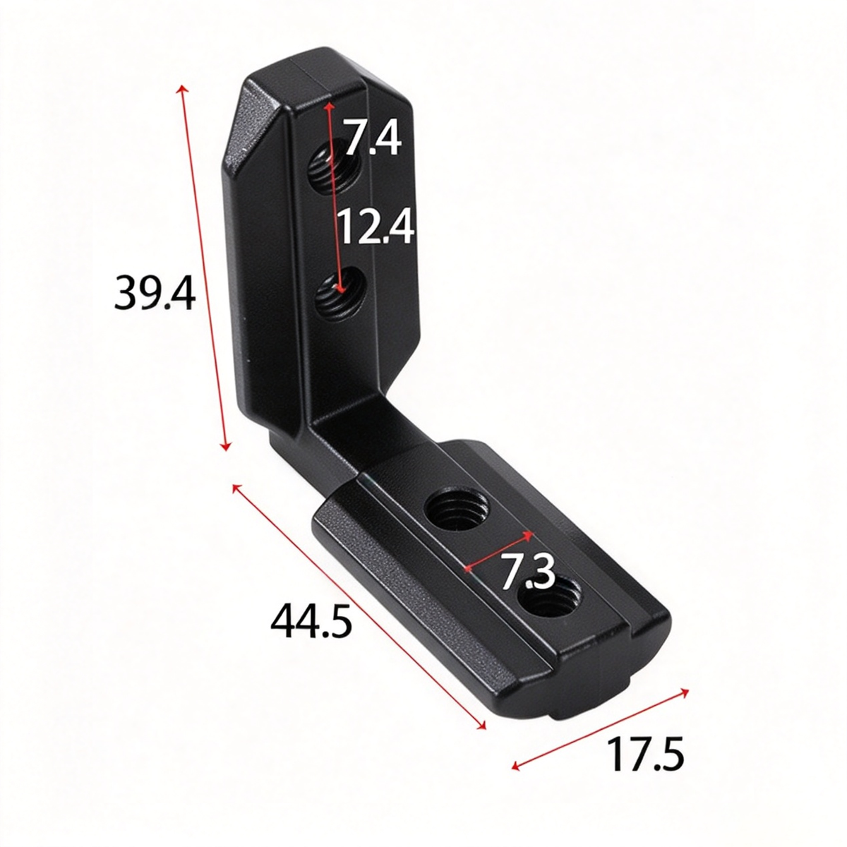 European Standard Inside Corner Bracket - Concealed L-Joint Connector for Aluminum Profiles (15 / 20 / 30 / 40 / 45 / 50 Series)