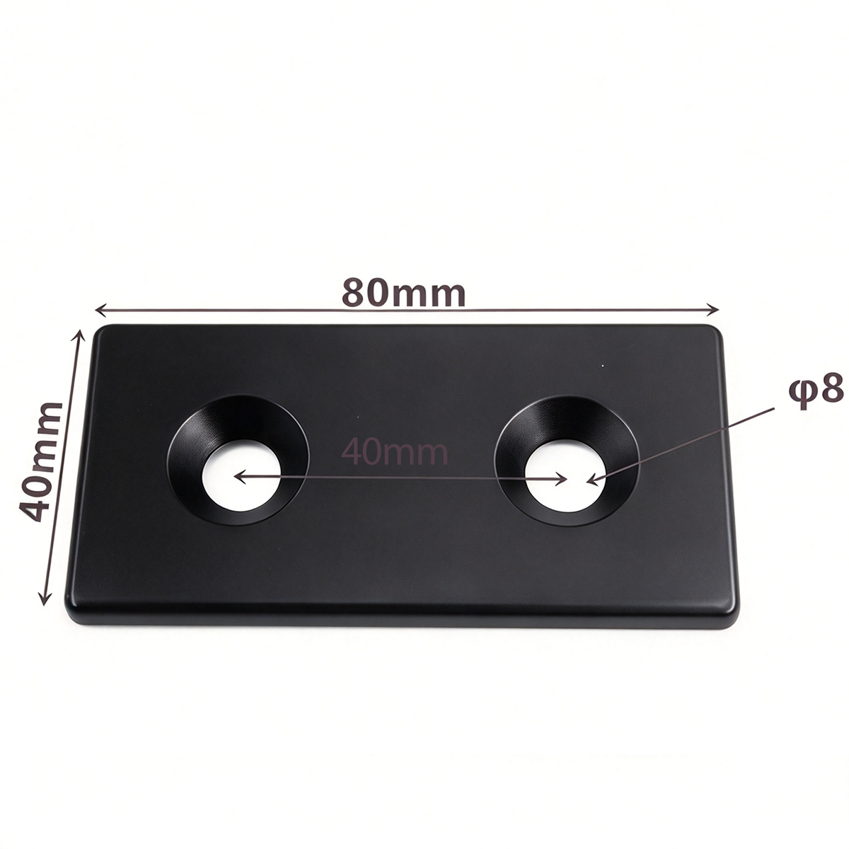 Aluminum Profile Metal End Cap Cover Plate (20 / 30 / 40 / 60 / 80 Series & Semi-Round)