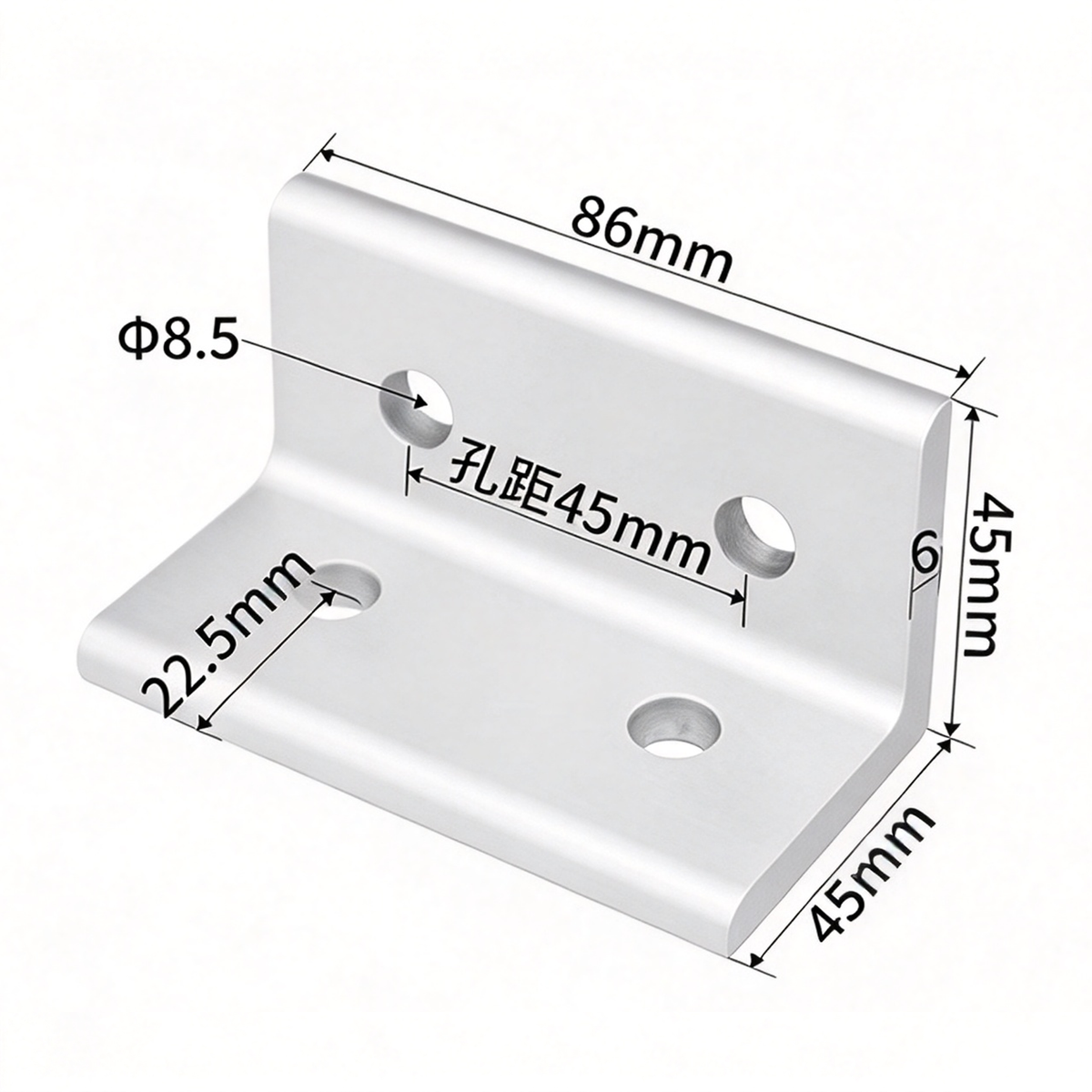 Aluminum Profile Vertical Corner Bracket & Shelf Support - 90 Degree Angle Joint (20 / 30 / 40 / 45 / 50 Series)