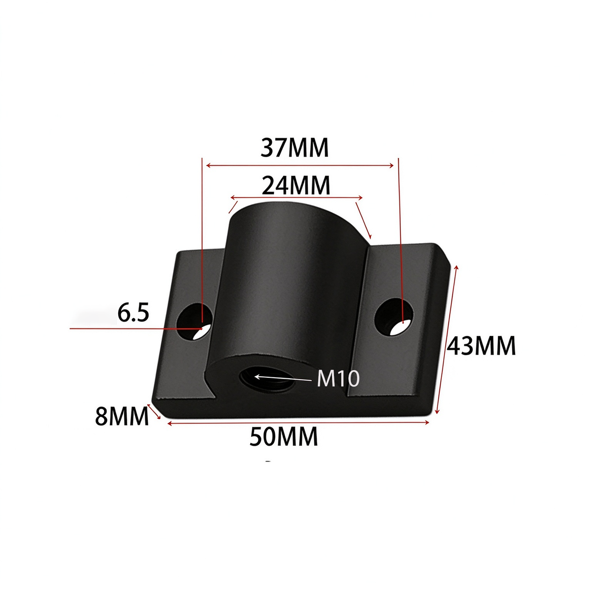 Montageplatte für Aluminiumprofil-Endfüße – Adapter für Nivellierfüße (20-/30-/40-/45-/50er-Serie)