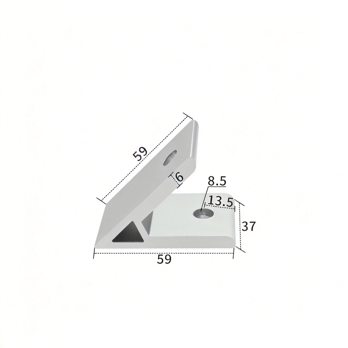 Aluminum Extrusion Corner Bracket - 90/45/135 Degree (2020 to 8080 Series)