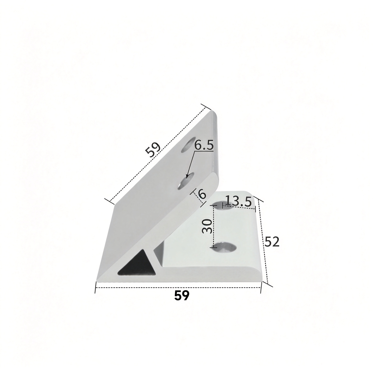 Aluminum Extrusion Corner Bracket - 90/45/135 Degree (2020 to 8080 Series)
