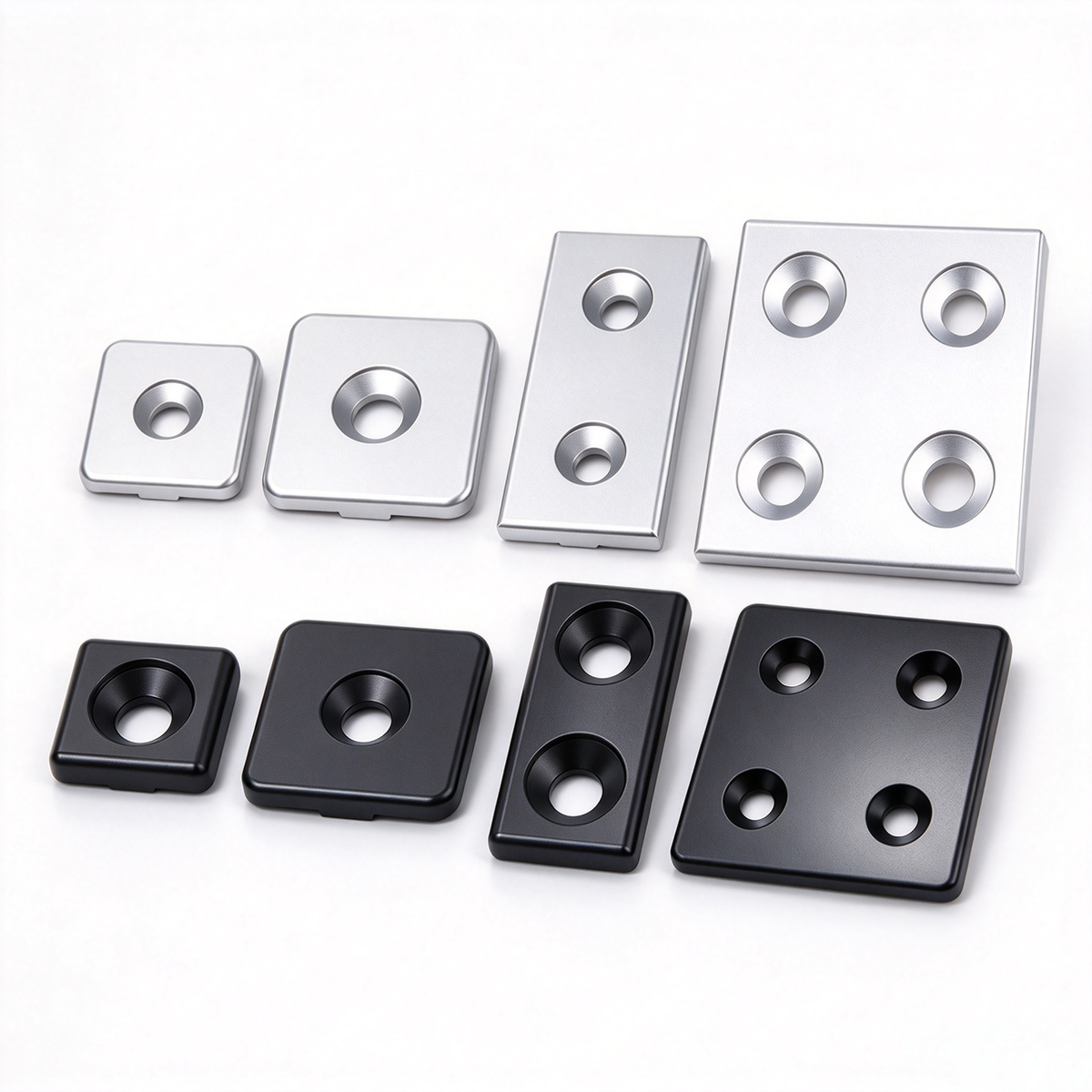 Aluminum Profile Metal End Cap Cover Plate (20 / 30 / 40 / 60 / 80 Series & Semi-Round)