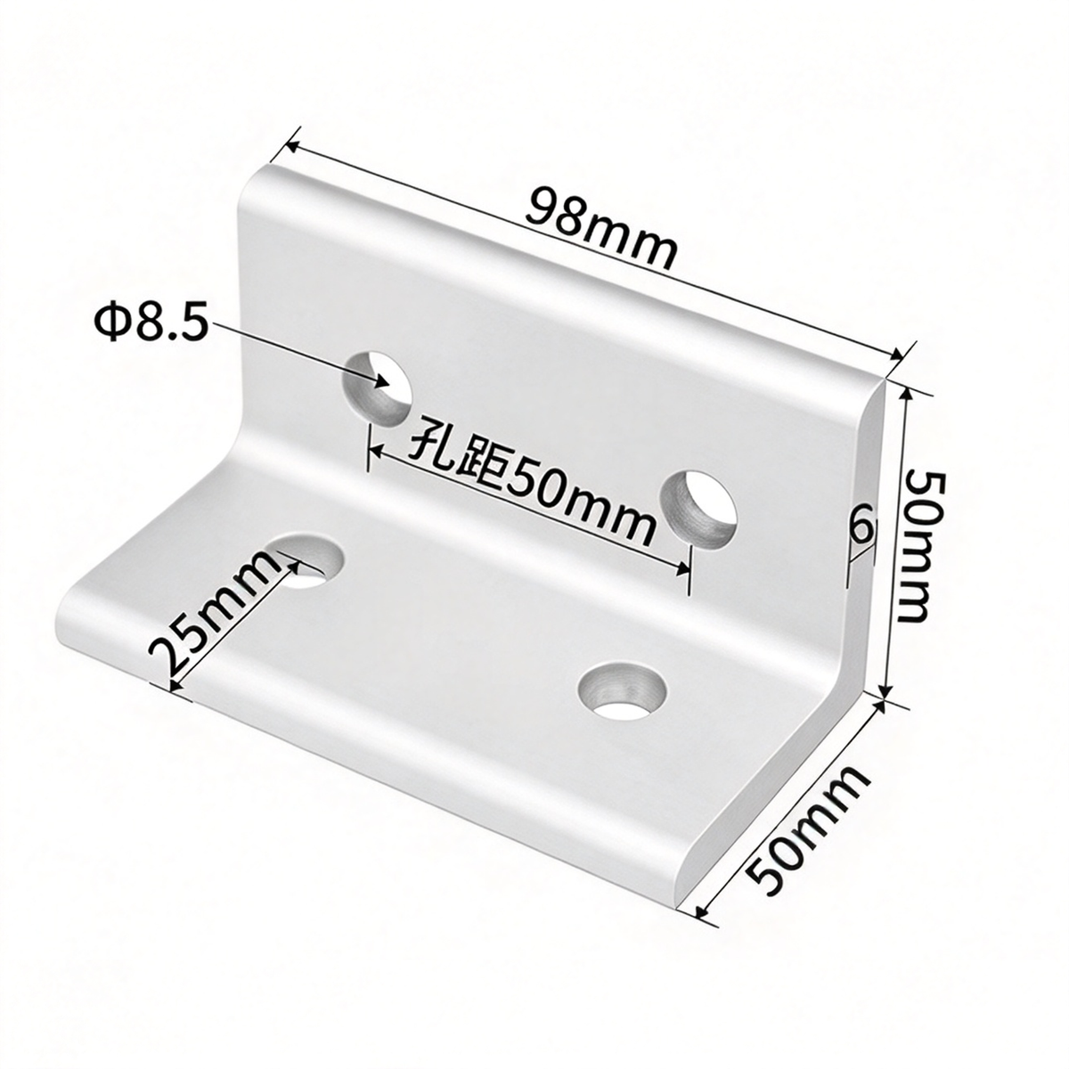 Aluminum Profile Vertical Corner Bracket & Shelf Support - 90 Degree Angle Joint (20 / 30 / 40 / 45 / 50 Series)
