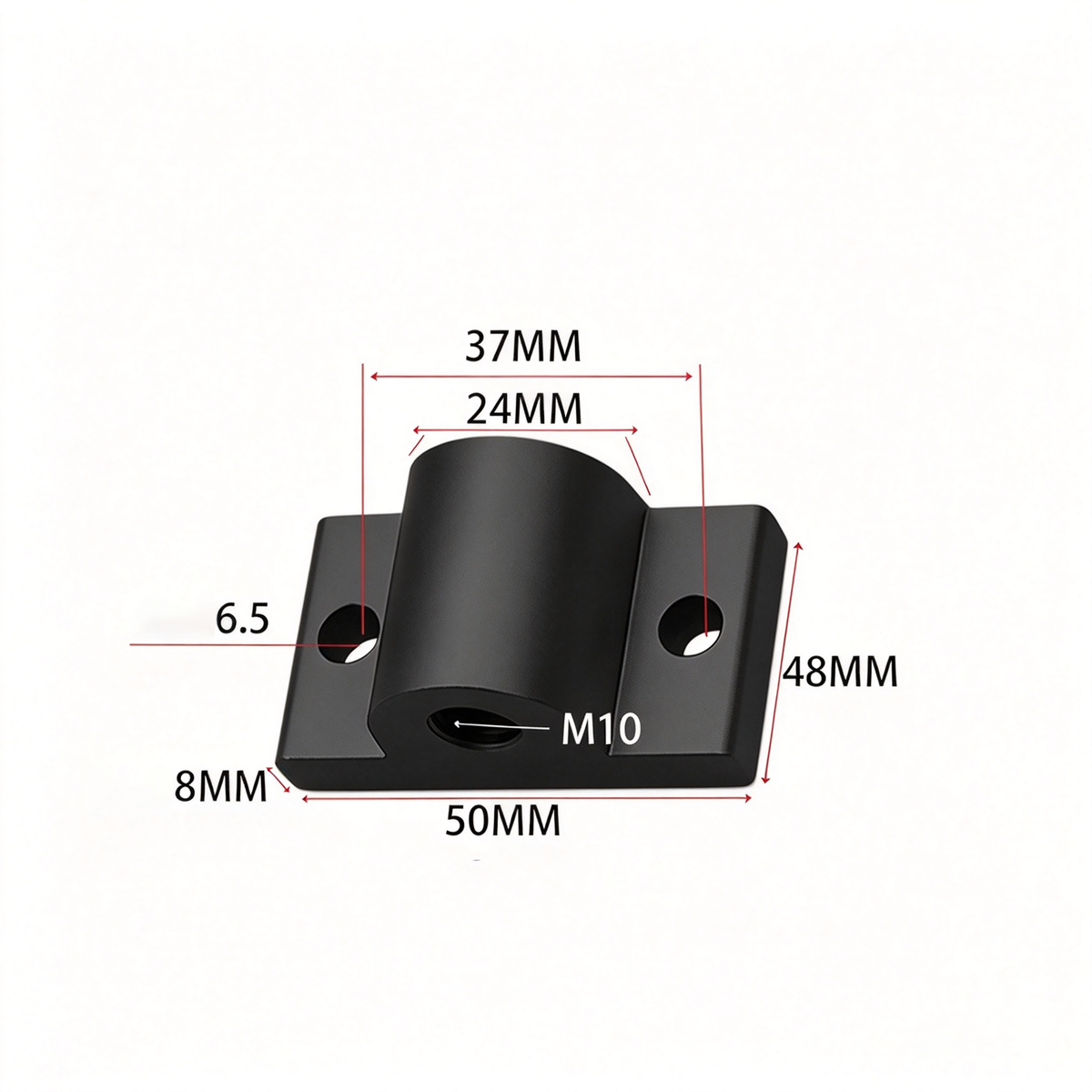 Montageplatte für Aluminiumprofil-Endfüße – Adapter für Nivellierfüße (20-/30-/40-/45-/50er-Serie)