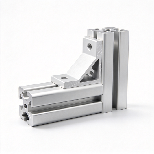 Aluminum Extrusion Corner Bracket - 90/45/135 Degree (2020 to 8080 Series)