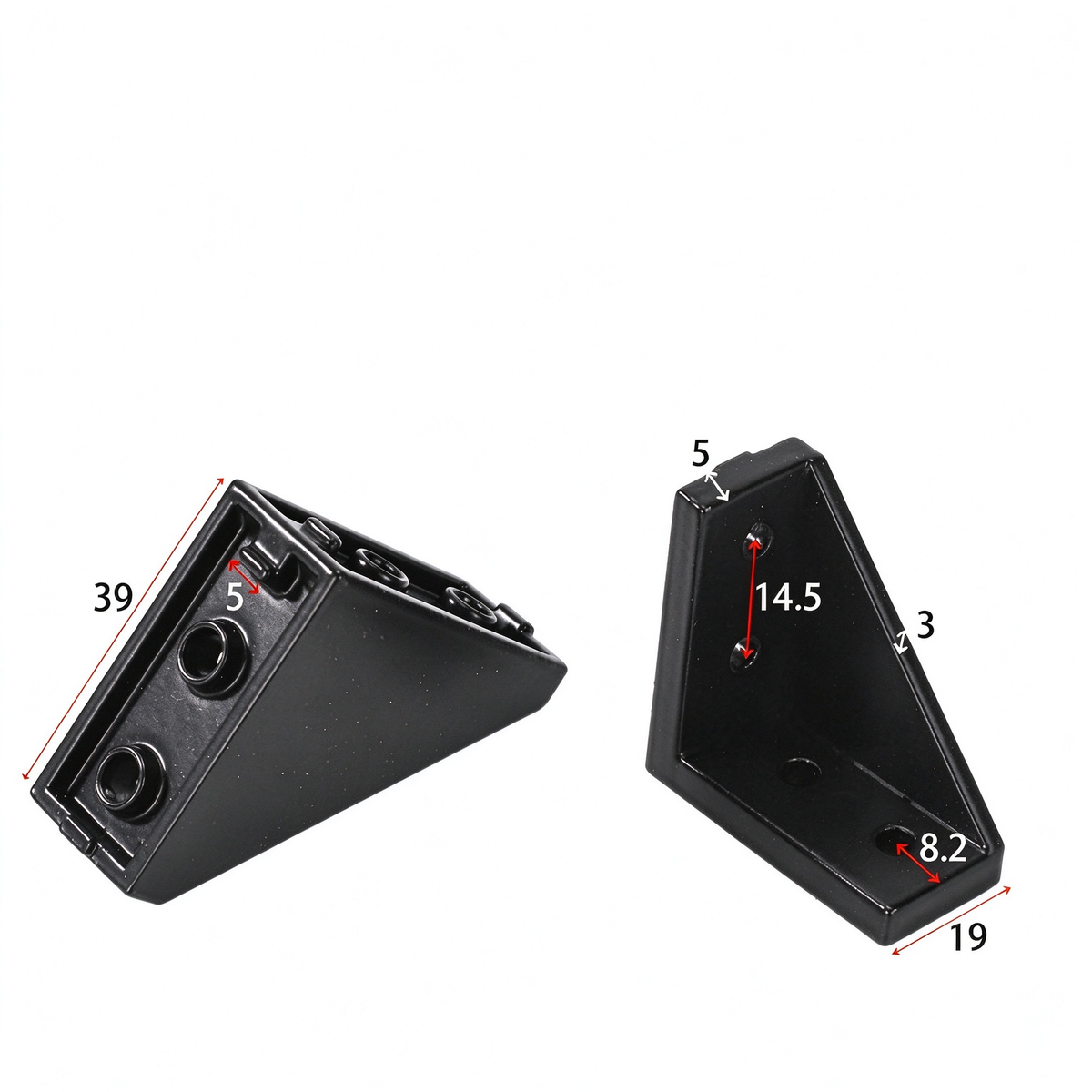 Heavy-Duty 90-Degree Aluminum Corner Bracket Connector for T-Slot Extrusions