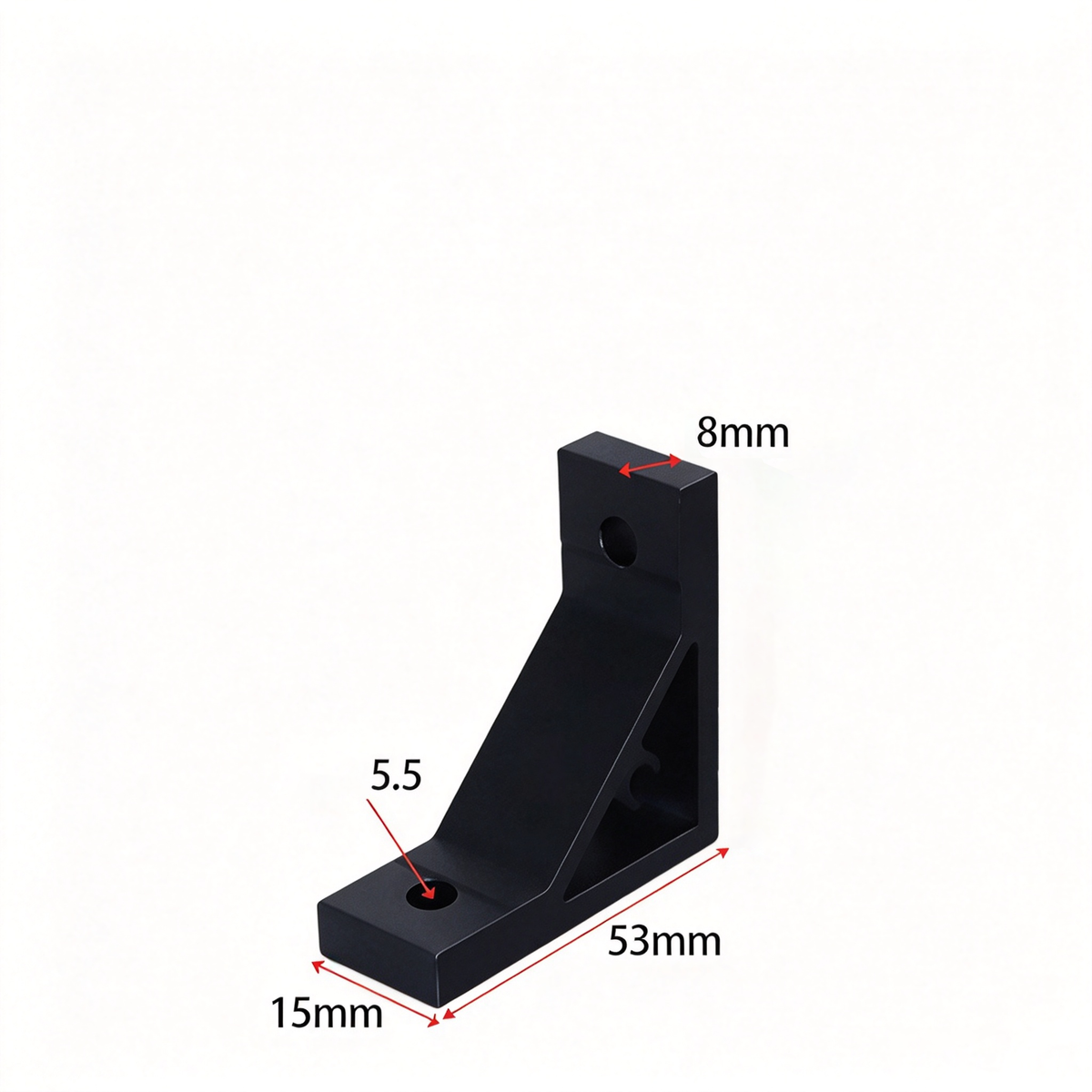 Aluminum Extrusion Corner Bracket - 90/45/135 Degree (2020 to 8080 Series)