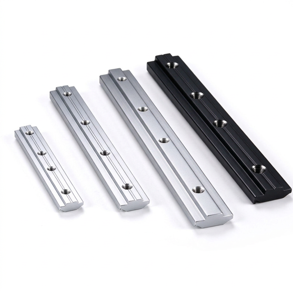 Inside Straight Line Connector for T-Slot Aluminum Extrusions - In-Line Profile Extension Joint