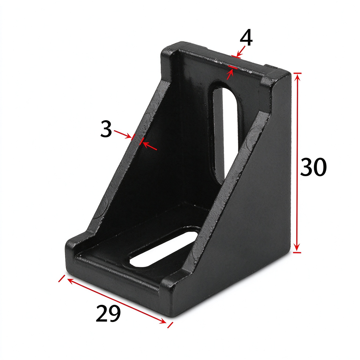 Heavy-Duty 90-Degree Aluminum Corner Bracket Connector for T-Slot Extrusions
