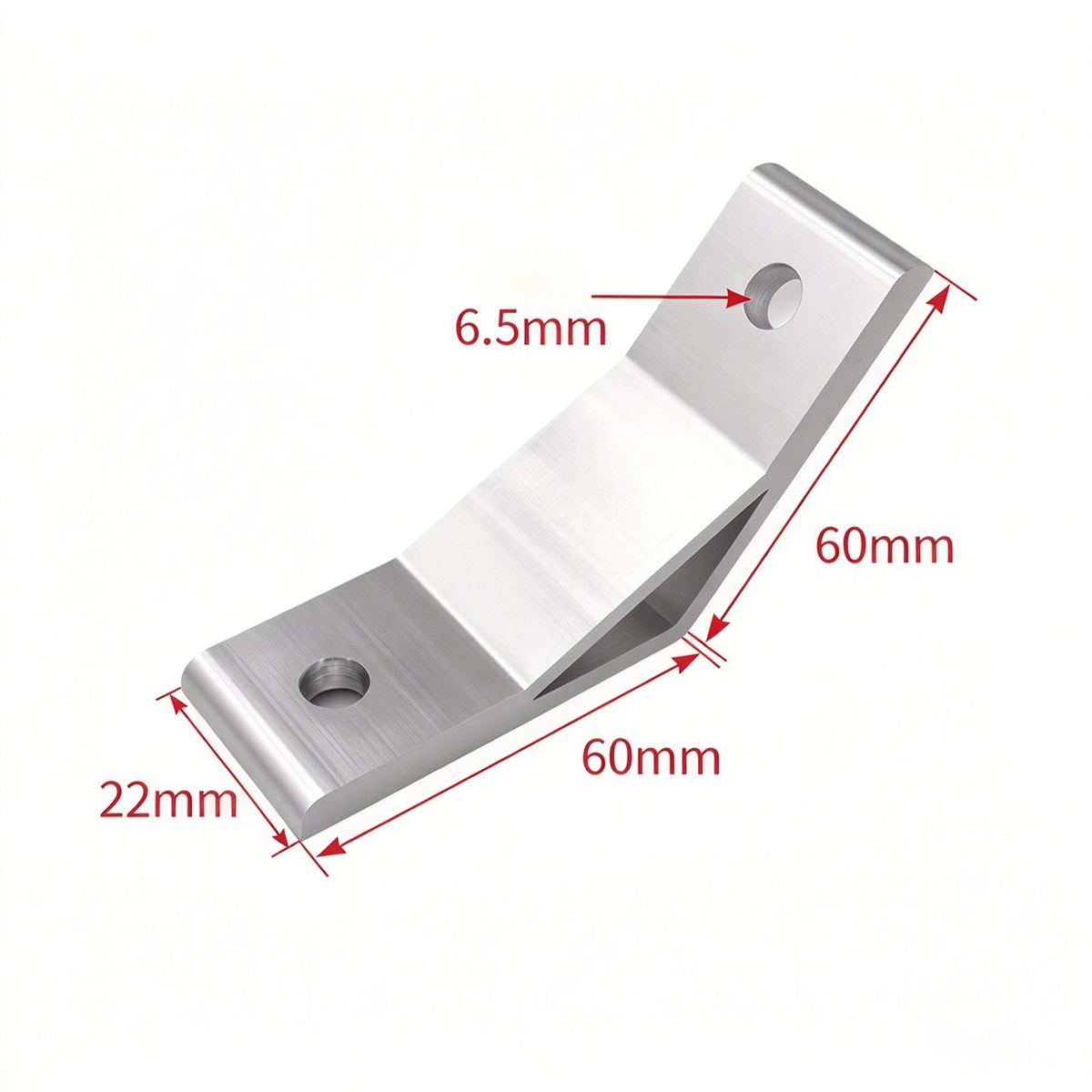 Aluminum Extrusion Corner Bracket - 90/45/135 Degree (2020 to 8080 Series)