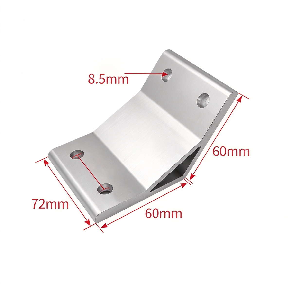 Aluminum Extrusion Corner Bracket - 90/45/135 Degree (2020 to 8080 Series)