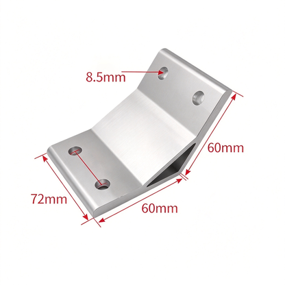 Aluminum Extrusion Corner Bracket - 90/45/135 Degree (2020 to 8080 Series)