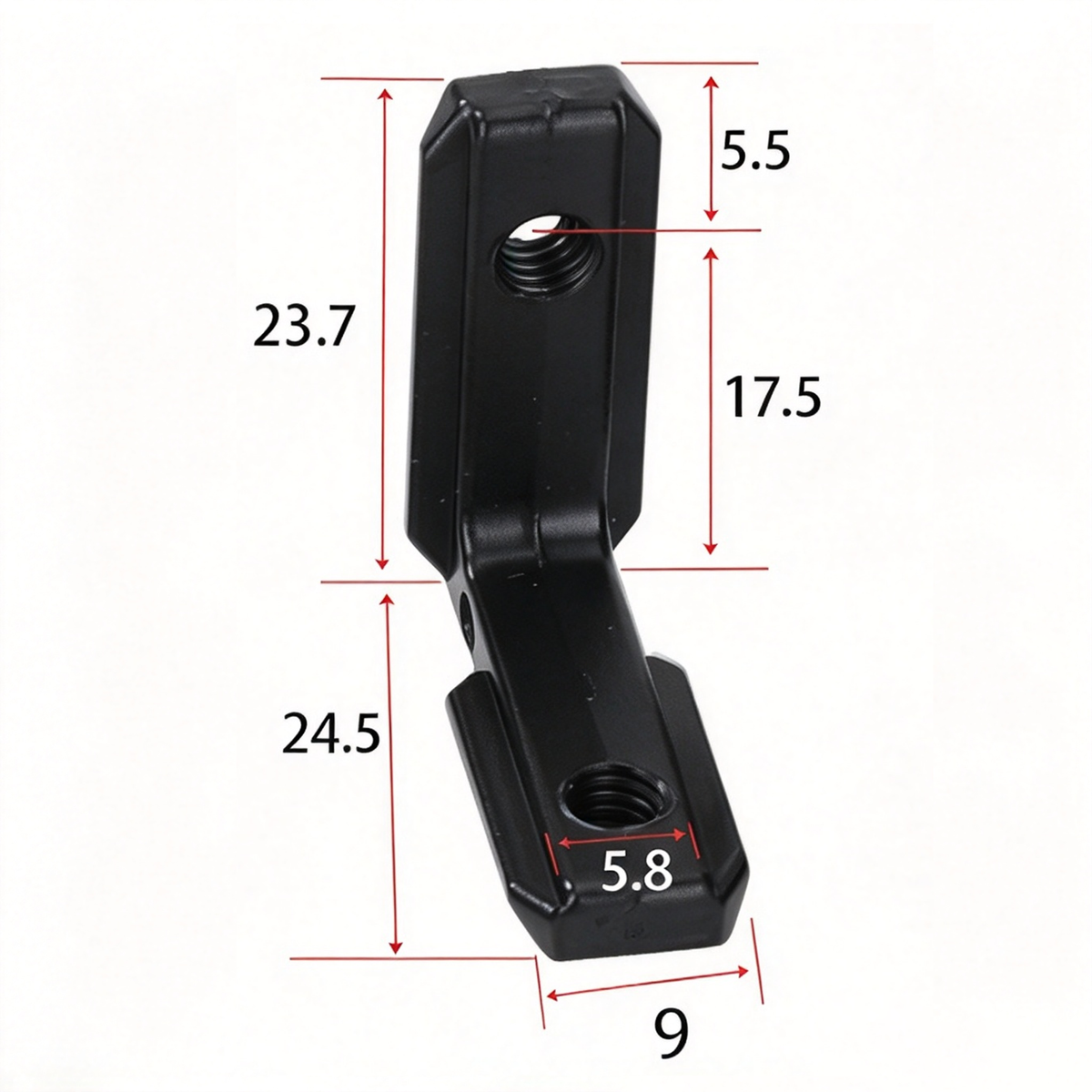 European Standard Inside Corner Bracket - Concealed L-Joint Connector for Aluminum Profiles (15 / 20 / 30 / 40 / 45 / 50 Series)