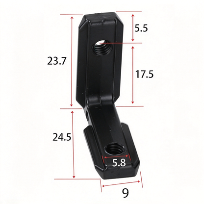 European Standard Inside Corner Bracket - Concealed L-Joint Connector for Aluminum Profiles (15 / 20 / 30 / 40 / 45 / 50 Series)