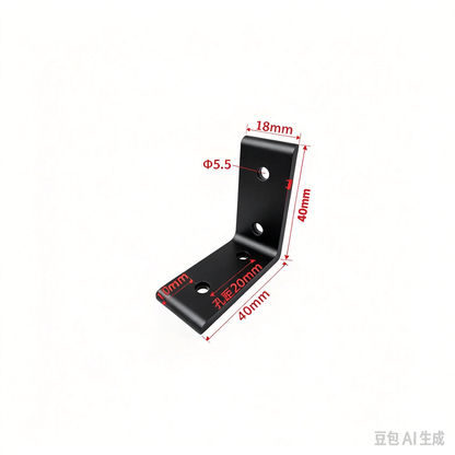 Aluminum Profile Vertical Corner Bracket & Shelf Support - 90 Degree Angle Joint (20 / 30 / 40 / 45 / 50 Series)