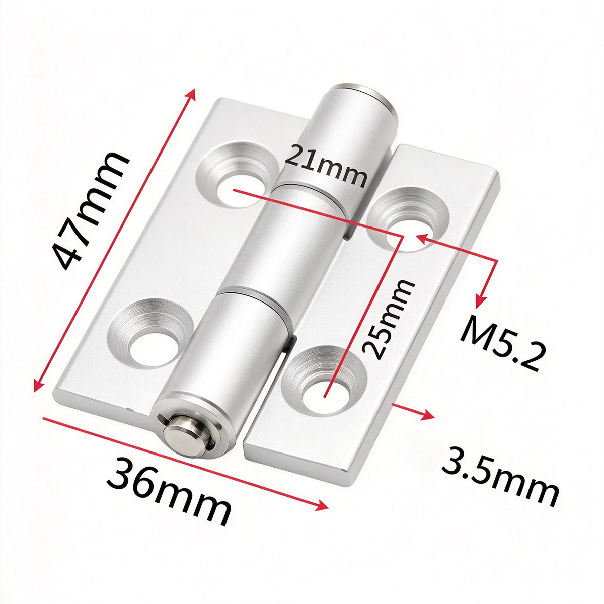 Industrielle Aluminiumprofil-Scharniere – Drehscharniere aus Zinklegierung, Aluminium und CNC-Präzisionsfertigung für T-Nut-Profile