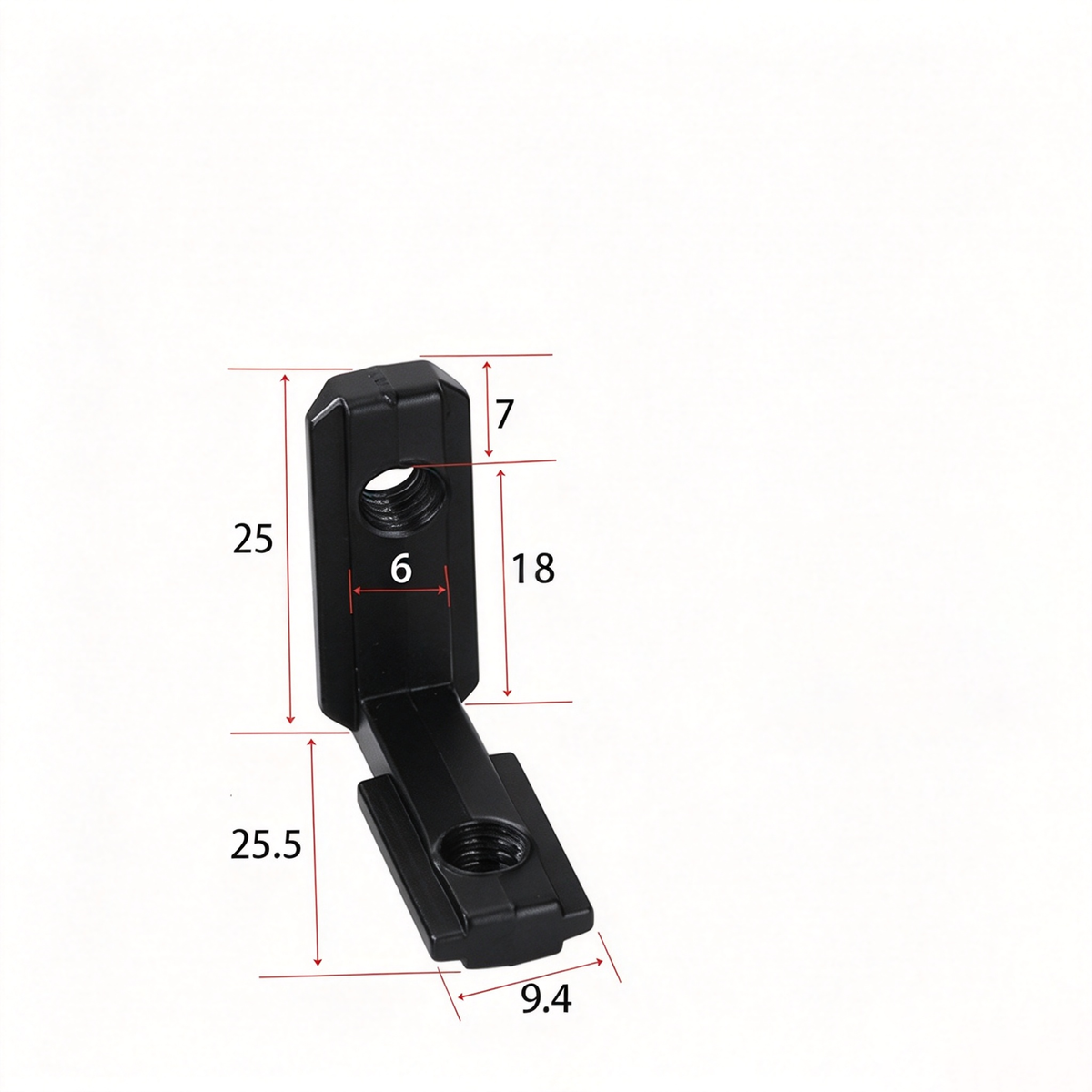 European Standard Inside Corner Bracket - Concealed L-Joint Connector for Aluminum Profiles (15 / 20 / 30 / 40 / 45 / 50 Series)