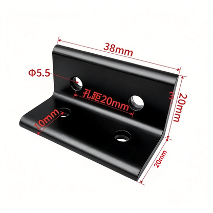 Aluminum Profile Vertical Corner Bracket & Shelf Support - 90 Degree Angle Joint (20 / 30 / 40 / 45 / 50 Series)