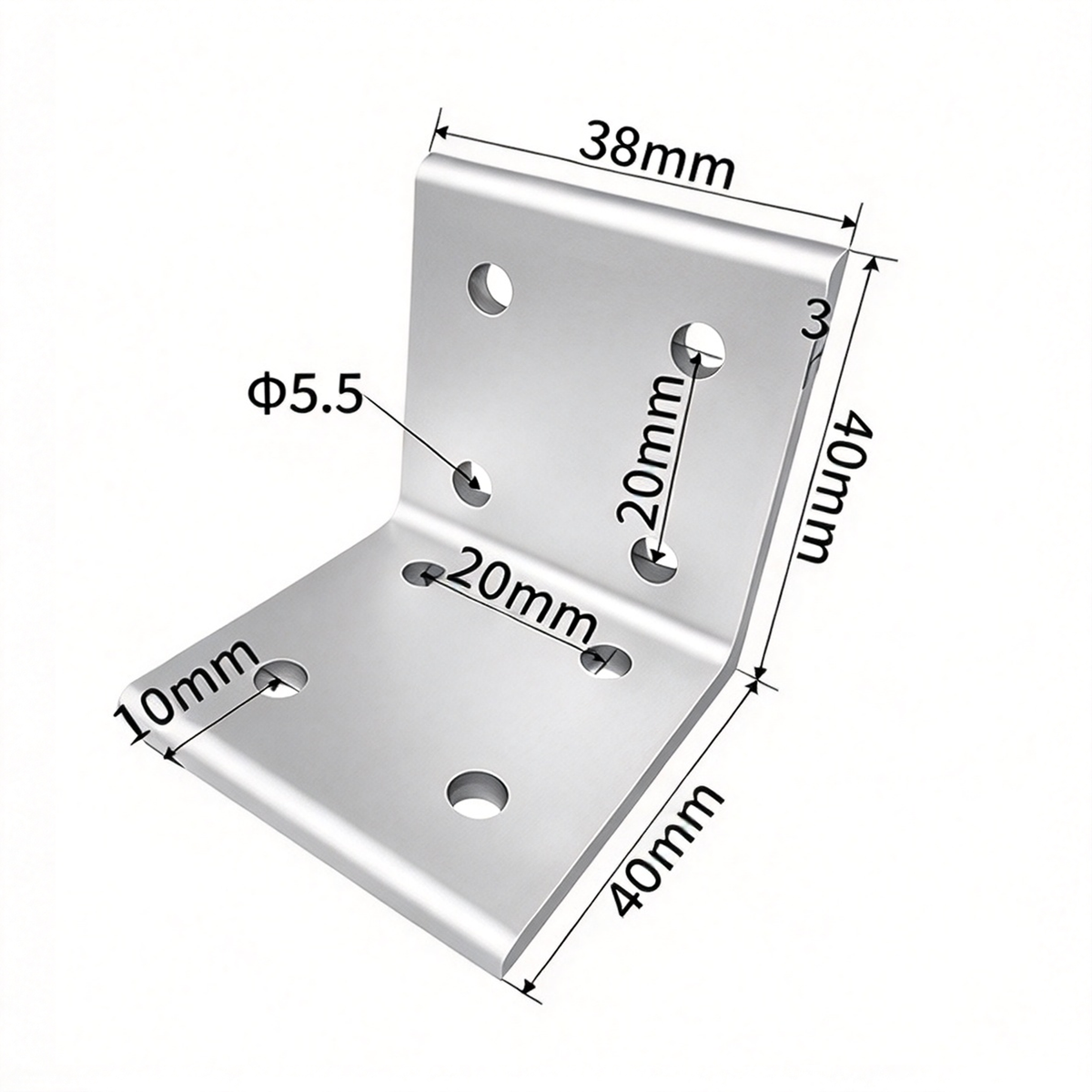 Aluminum Profile Vertical Corner Bracket & Shelf Support - 90 Degree Angle Joint (20 / 30 / 40 / 45 / 50 Series)