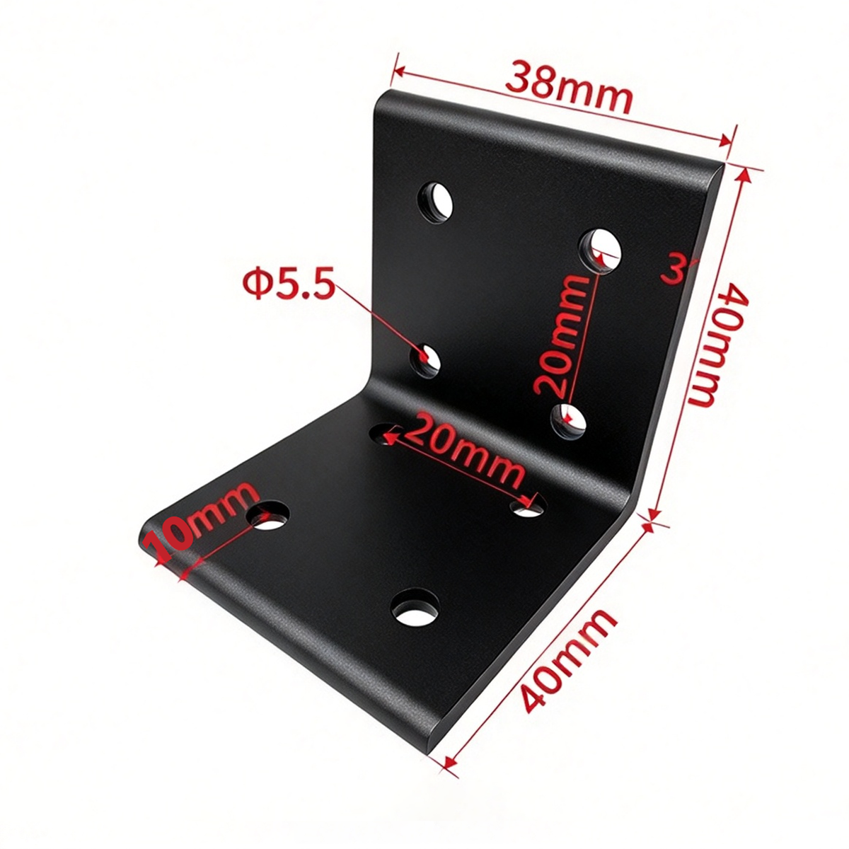 Aluminum Profile Vertical Corner Bracket & Shelf Support - 90 Degree Angle Joint (20 / 30 / 40 / 45 / 50 Series)