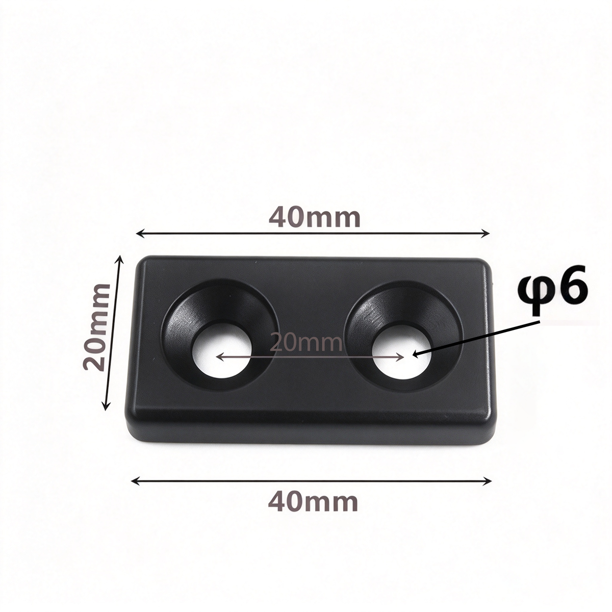 Aluminum Profile Metal End Cap Cover Plate (20 / 30 / 40 / 60 / 80 Series & Semi-Round)