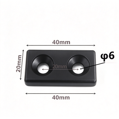 Aluminum Profile Metal End Cap Cover Plate (20 / 30 / 40 / 60 / 80 Series & Semi-Round)