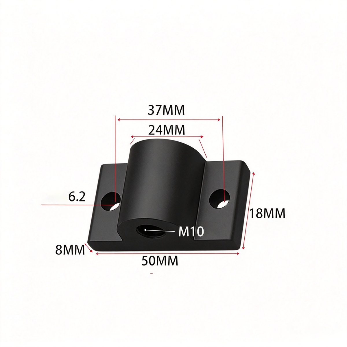 Montageplatte für Aluminiumprofil-Endfüße – Adapter für Nivellierfüße (20-/30-/40-/45-/50er-Serie)