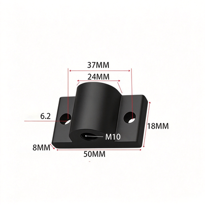 Montageplatte für Aluminiumprofil-Endfüße – Adapter für Nivellierfüße (20-/30-/40-/45-/50er-Serie)