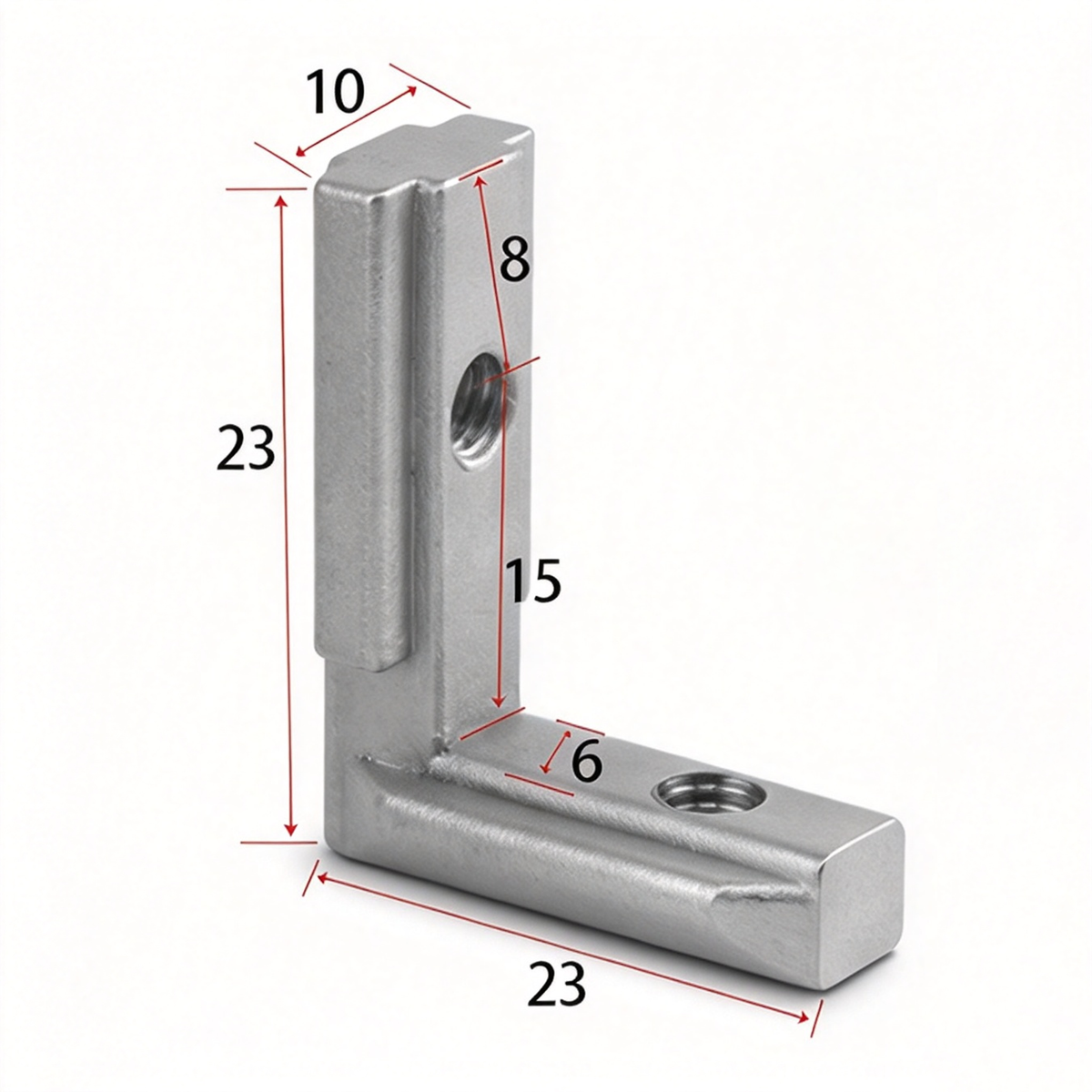 European Standard Inside Corner Bracket - Concealed L-Joint Connector for Aluminum Profiles (15 / 20 / 30 / 40 / 45 / 50 Series)