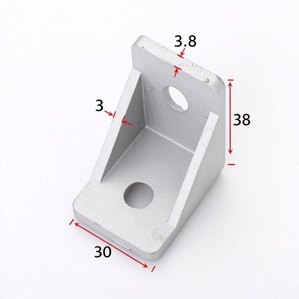 Heavy-Duty 90-Degree Aluminum Corner Bracket Connector for T-Slot Extrusions