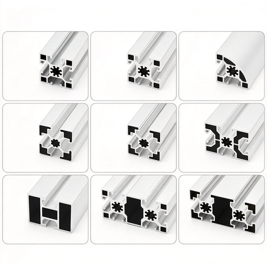 European Standard 4545, 4560 & 4590 T-Slot Aluminum Extrusion Profiles - Heavy-Duty Structural Framing
