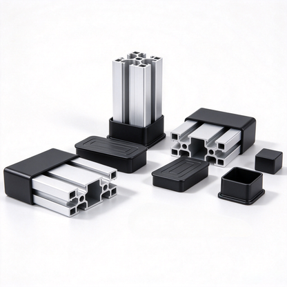 Aluminum Profile Nylon Foot Pad (20x20mm to 80x80mm)