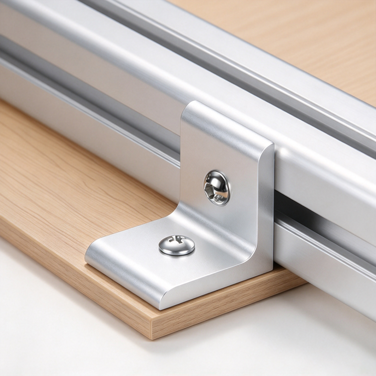 Aluminum Profile Vertical Corner Bracket & Shelf Support - 90 Degree Angle Joint (20 / 30 / 40 / 45 / 50 Series)