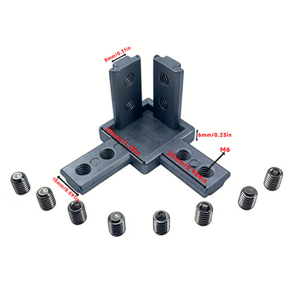 Aluminum Profile 2-Way &amp; 3-Way Cube Corner Connectors (1515 / 2020 / 3030 / 4040 Series)