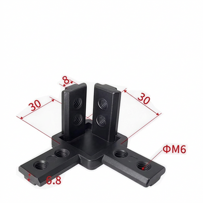 Aluminum Profile 2-Way &amp; 3-Way Cube Corner Connectors (1515 / 2020 / 3030 / 4040 Series)