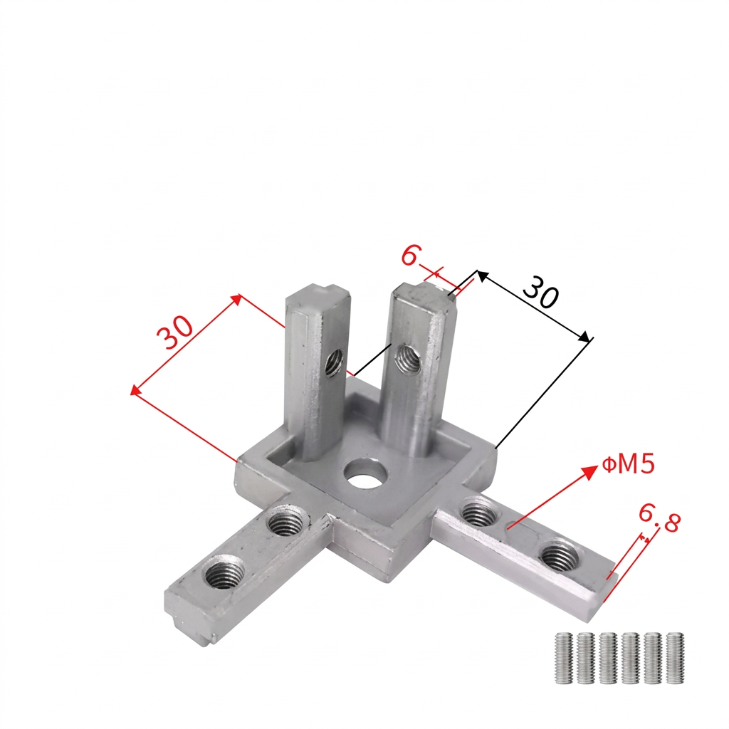 Aluminum Profile 2-Way &amp; 3-Way Cube Corner Connectors (1515 / 2020 / 3030 / 4040 Series)