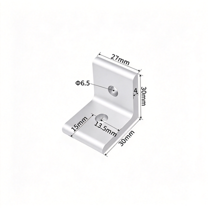 Aluminum Profile Vertical Corner Bracket & Shelf Support - 90 Degree Angle Joint (20 / 30 / 40 / 45 / 50 Series)