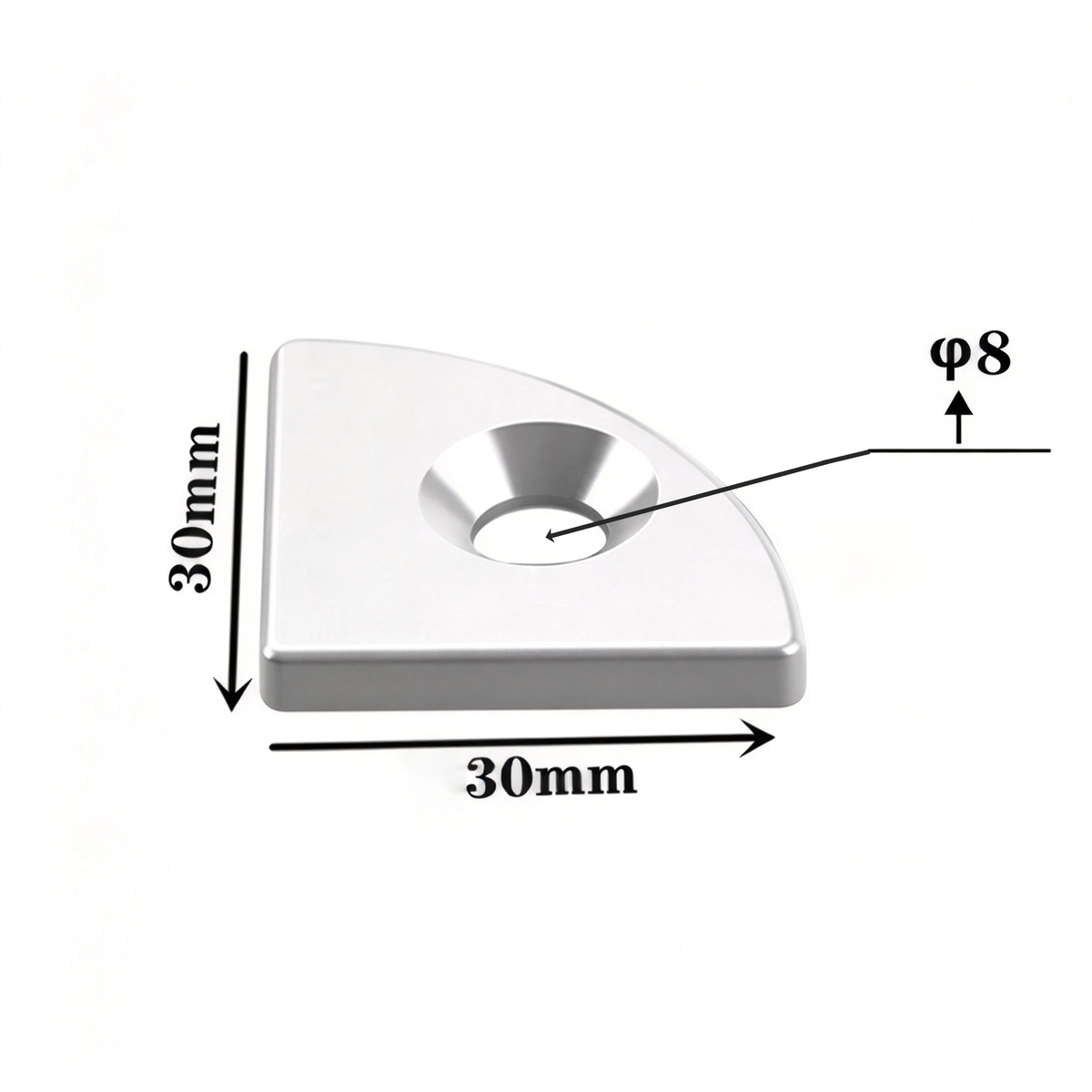 Aluminum Profile Metal End Cap Cover Plate (20 / 30 / 40 / 60 / 80 Series & Semi-Round)
